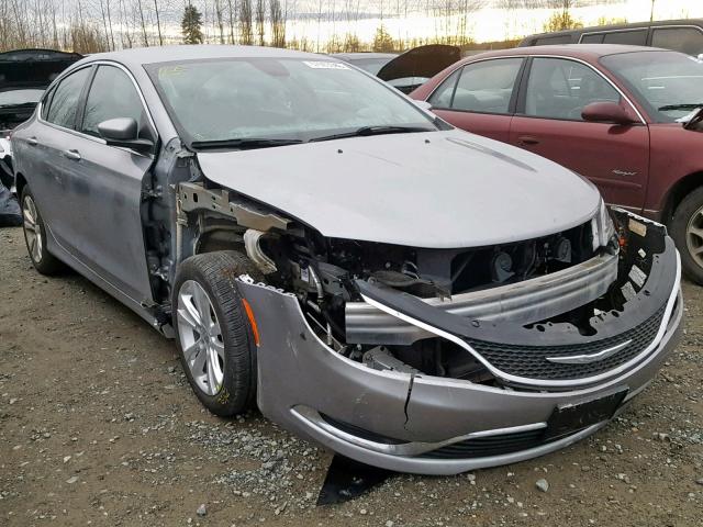 1C3CCCAB3FN617107 - 2015 CHRYSLER 200 LIMITE SILVER photo 1