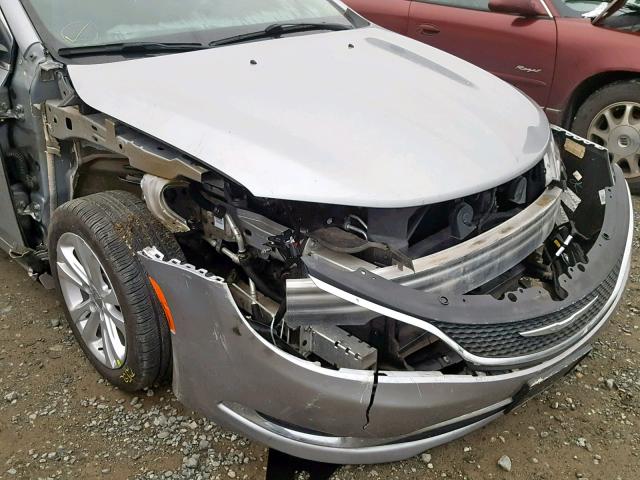 1C3CCCAB3FN617107 - 2015 CHRYSLER 200 LIMITE SILVER photo 9