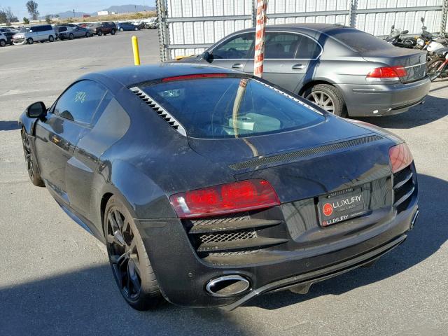 WUAANAFG6AN000303 - 2010 AUDI R8 BLACK photo 3