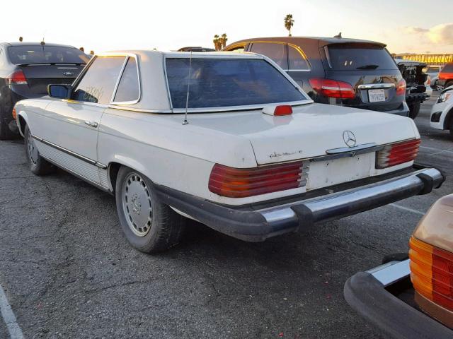 WDBBA45A6CB011168 - 1982 MERCEDES-BENZ 380 SL WHITE photo 3