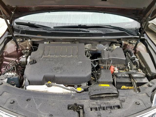 4T1BK1EB3FU147459 - 2015 TOYOTA AVALON XLE BURGUNDY photo 7