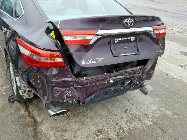 4T1BK1EB3FU147459 - 2015 TOYOTA AVALON XLE BURGUNDY photo 9