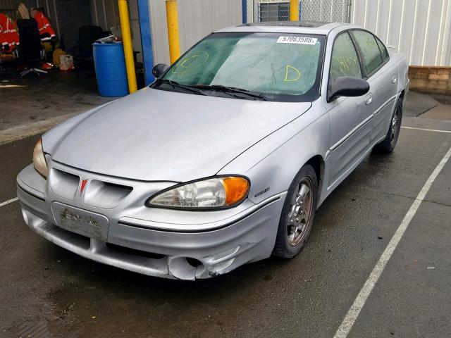 1G2NW52E44M642654 - 2004 PONTIAC GRAND AM G SILVER photo 2