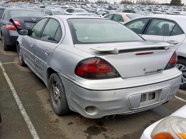 1G2NW52E44M642654 - 2004 PONTIAC GRAND AM G SILVER photo 3