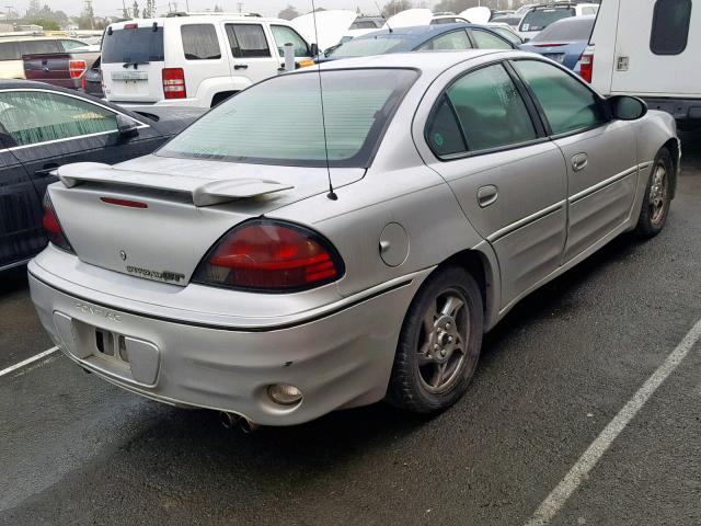 1G2NW52E44M642654 - 2004 PONTIAC GRAND AM G SILVER photo 4