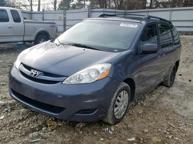 5TDKK4CC6AS309258 - 2010 TOYOTA SIENNA CE BLUE photo 2