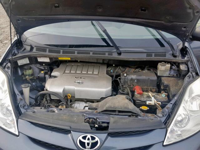 5TDKK4CC6AS309258 - 2010 TOYOTA SIENNA CE BLUE photo 7