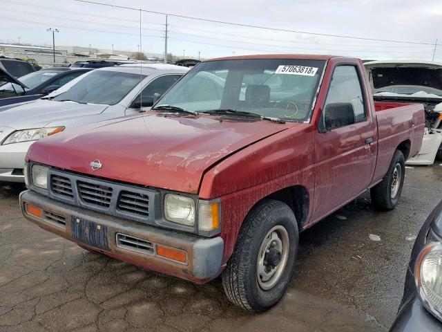 1N6SD11S0RC384356 - 1994 NISSAN TRUCK BASE RED photo 2