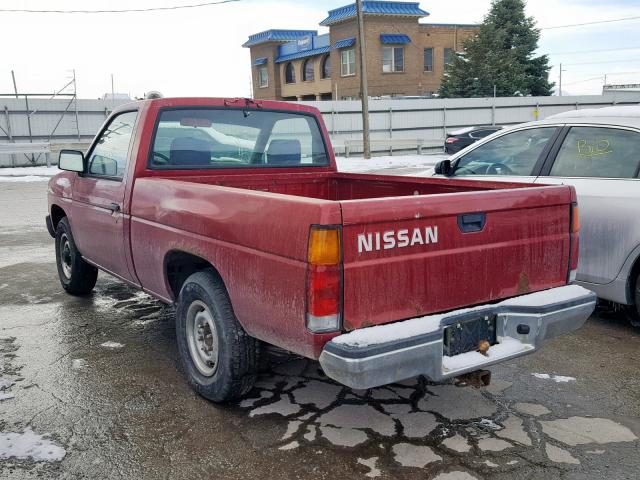 1N6SD11S0RC384356 - 1994 NISSAN TRUCK BASE RED photo 3