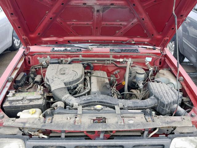 1N6SD11S0RC384356 - 1994 NISSAN TRUCK BASE RED photo 7