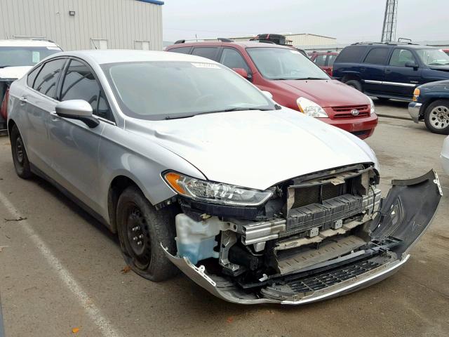 3FA6P0G70DR325042 - 2013 FORD FUSION S SILVER photo 1