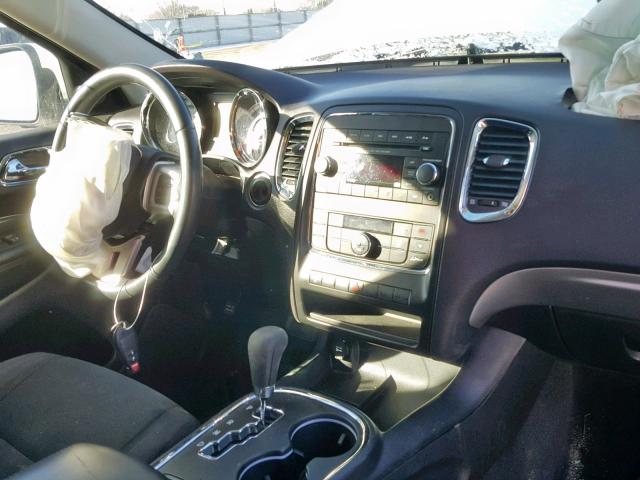 1C4RDJFG7DC684443 - 2013 DODGE DURANGO SS WHITE photo 9