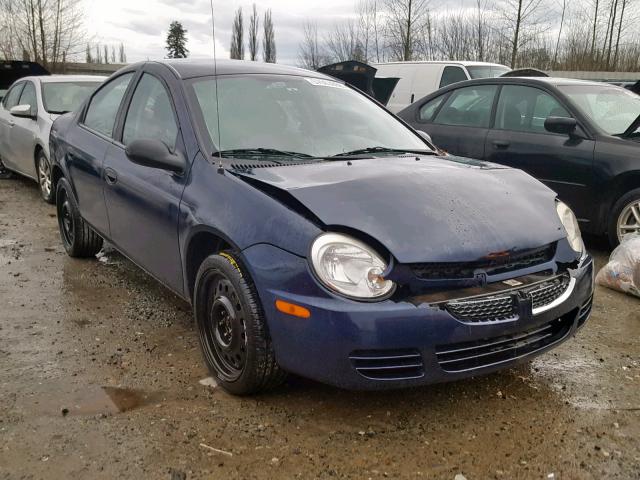 1B3ES26C75D252939 - 2005 DODGE NEON BASE BLUE photo 1