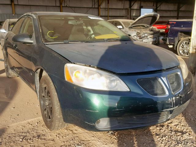 1G2ZF55B264164420 - 2006 PONTIAC G6 SE GREEN photo 1