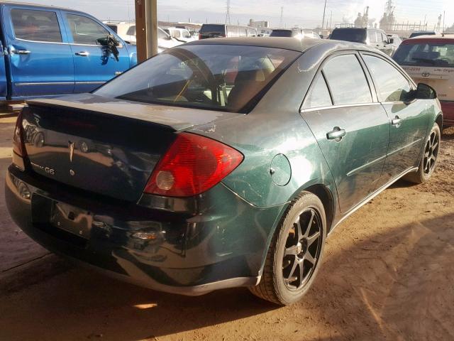 1G2ZF55B264164420 - 2006 PONTIAC G6 SE GREEN photo 4