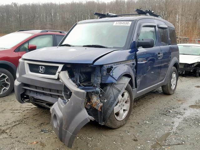 5J6YH28503L036081 - 2003 HONDA ELEMENT EX BLUE photo 2