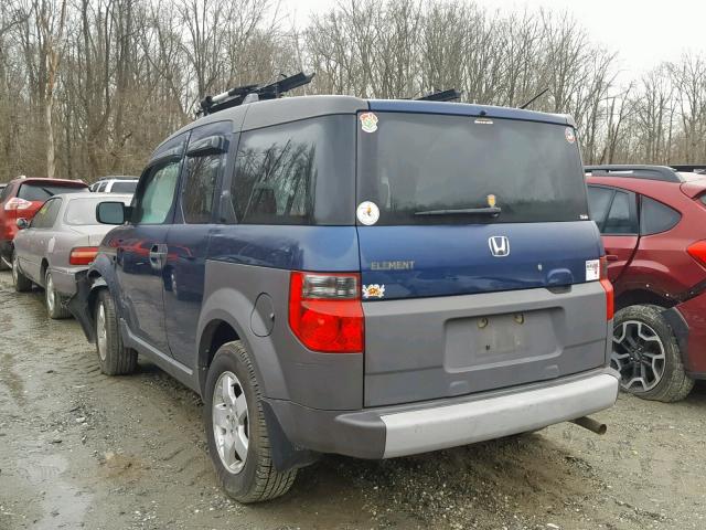 5J6YH28503L036081 - 2003 HONDA ELEMENT EX BLUE photo 3