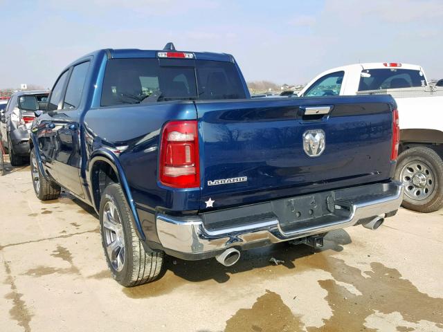 1C6RREJT3KN567979 - 2019 RAM 1500 LARAM BLUE photo 3