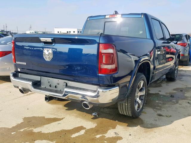 1C6RREJT3KN567979 - 2019 RAM 1500 LARAM BLUE photo 4