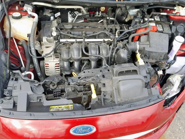 3FADP4EJ0EM103015 - 2014 FORD FIESTA SE RED photo 7