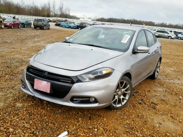 1C3CDFBB1ED877927 - 2014 DODGE DART SXT GRAY photo 2