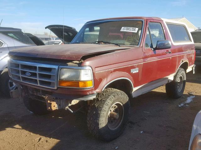 1FMEU15H5NLA27565 - 1992 FORD BRONCO U10 BEIGE photo 2