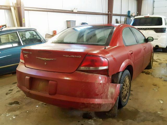 1C3EL56R26N255975 - 2006 CHRYSLER SEBRING TO RED photo 4