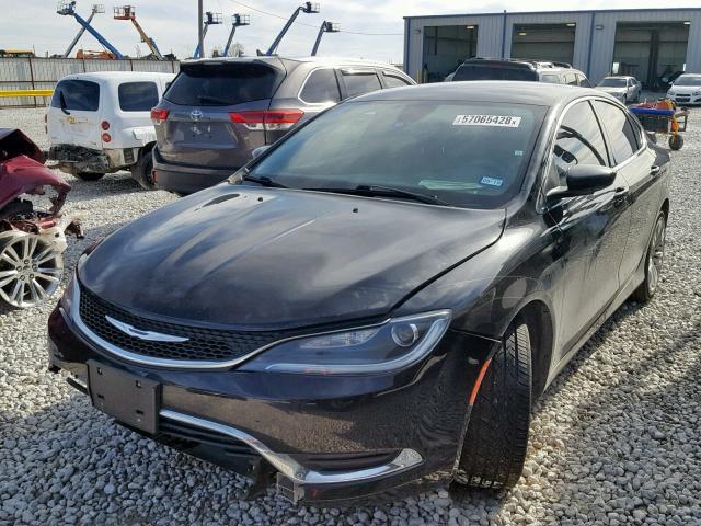 1C3CCCAB7FN671607 - 2015 CHRYSLER 200 LIMITE BLACK photo 2