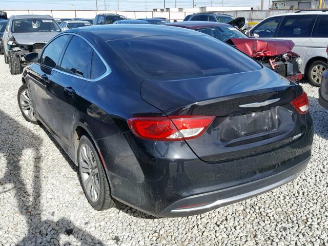 1C3CCCAB7FN671607 - 2015 CHRYSLER 200 LIMITE BLACK photo 3