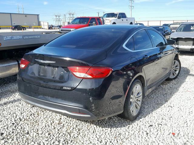 1C3CCCAB7FN671607 - 2015 CHRYSLER 200 LIMITE BLACK photo 4