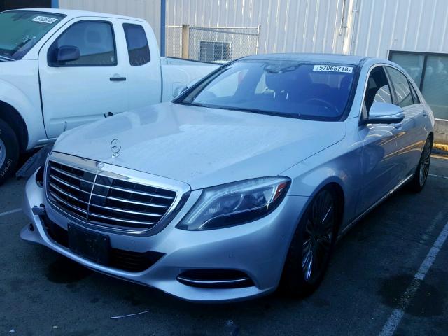 WDDUG8CB0FA180839 - 2015 MERCEDES-BENZ S 550 SILVER photo 2