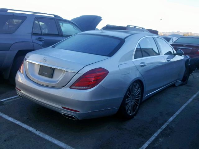 WDDUG8CB0FA180839 - 2015 MERCEDES-BENZ S 550 SILVER photo 4