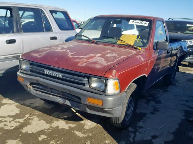 JT4RN81A1M0075133 - 1991 TOYOTA PICKUP 1/2 RED photo 2