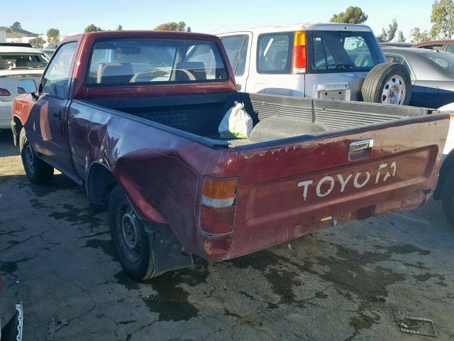 JT4RN81A1M0075133 - 1991 TOYOTA PICKUP 1/2 RED photo 3