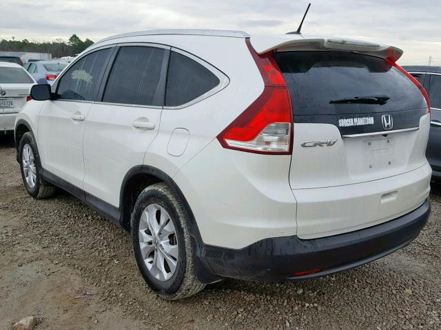 5J6RM3H70EL021512 - 2014 HONDA CR-V EXL WHITE photo 3