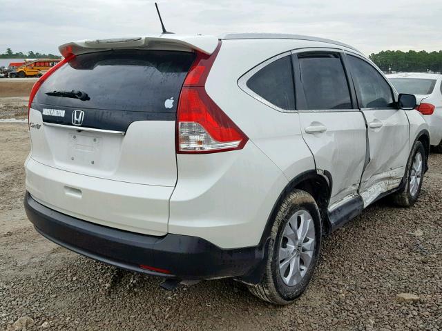 5J6RM3H70EL021512 - 2014 HONDA CR-V EXL WHITE photo 4