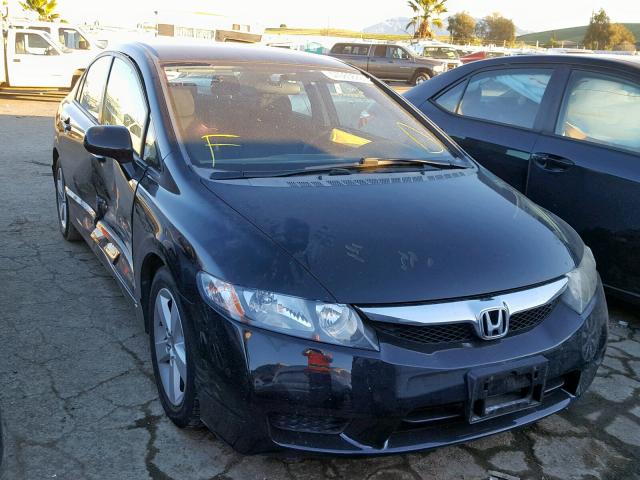 19XFA1F60AE017656 - 2010 HONDA CIVIC BLACK photo 1