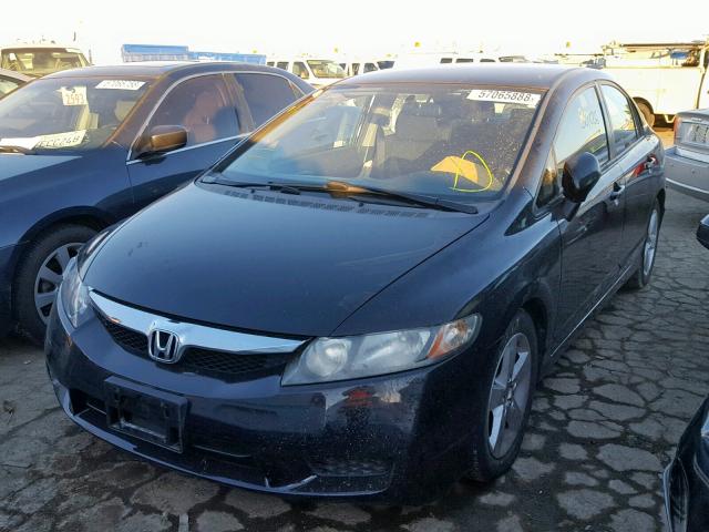 19XFA1F60AE017656 - 2010 HONDA CIVIC BLACK photo 2