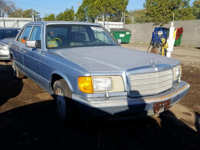 WDBCA35D4GA271606 - 1986 MERCEDES-BENZ 420 SEL BLUE photo 1