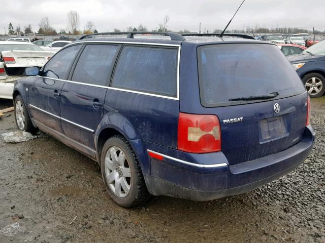 WVWWH63B82E329828 - 2002 VOLKSWAGEN PASSAT GLX 蓝色 照片 3