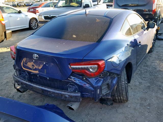 JF1ZNAA18H8709171 - 2017 TOYOTA 86 BASE BLUE photo 4