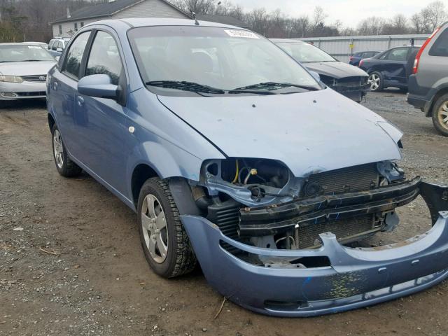 KL1TD56636B584960 - 2006 CHEVROLET AVEO BASE Көк фото 1