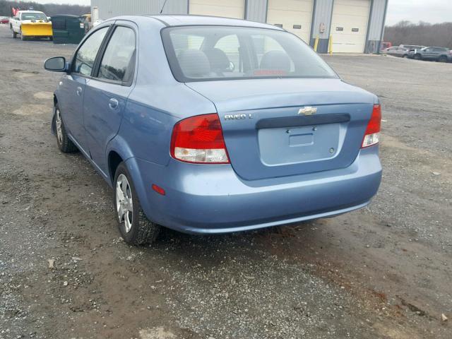 KL1TD56636B584960 - 2006 CHEVROLET AVEO BASE Көк фото 3