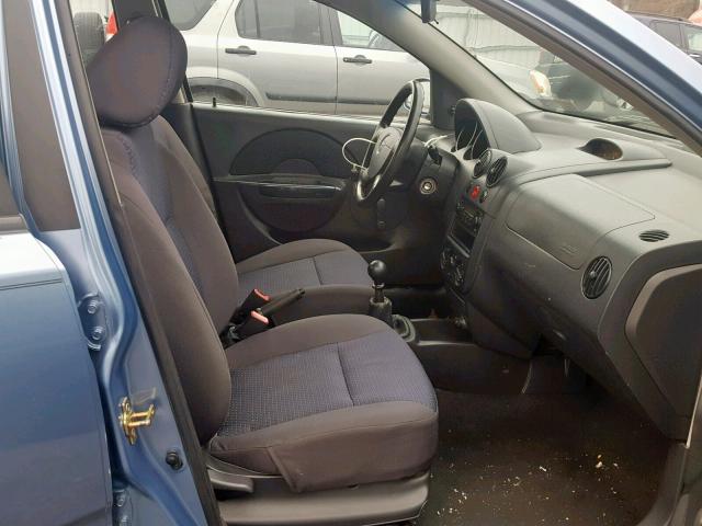 KL1TD56636B584960 - 2006 CHEVROLET AVEO BASE Көк фото 5