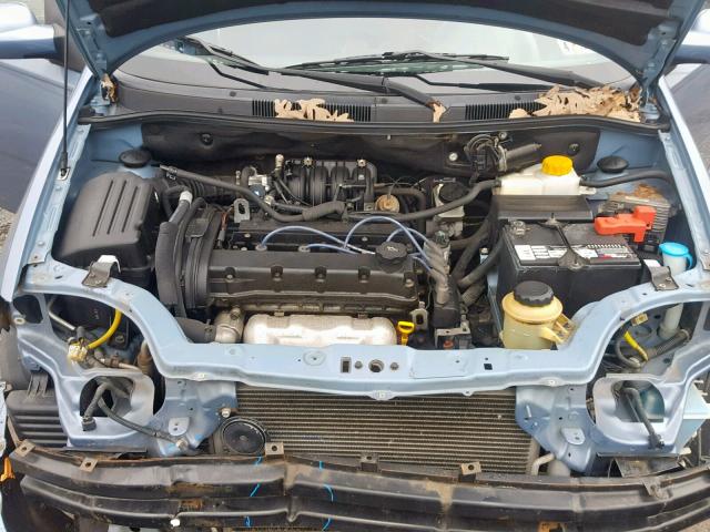 KL1TD56636B584960 - 2006 CHEVROLET AVEO BASE Көк фото 7