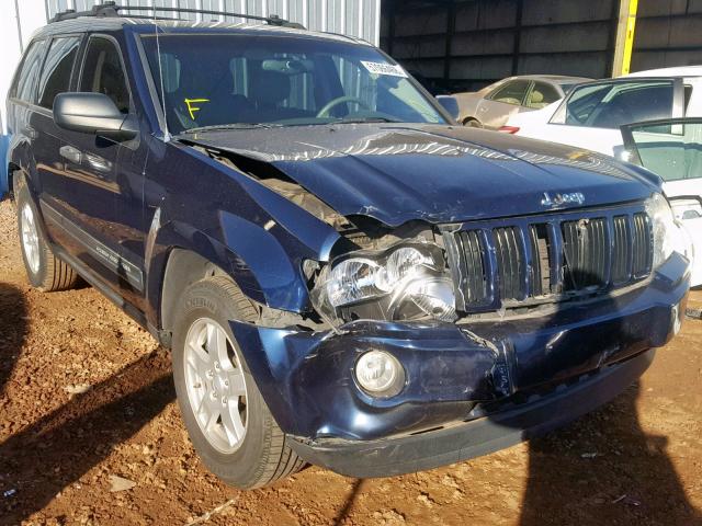 1J8HS48N45C666913 - 2005 JEEP GRAND CHER BLUE photo 1