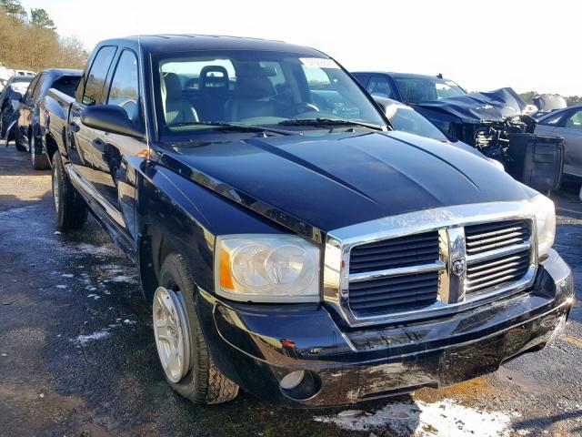 1D7HE48N65S273022 - 2005 DODGE DAKOTA QUA BLACK photo 1