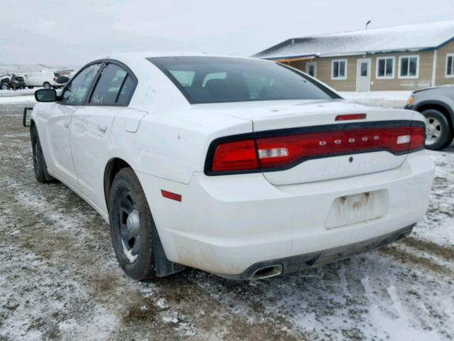 2C3CDXAT8DH521900 - 2013 DODGE CHARGER PO WHITE photo 3