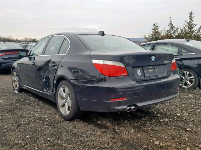 WBANV13568CZ52299 - 2008 BMW 528 XI BLACK photo 3