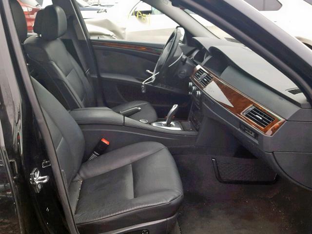 WBANV13568CZ52299 - 2008 BMW 528 XI BLACK photo 5